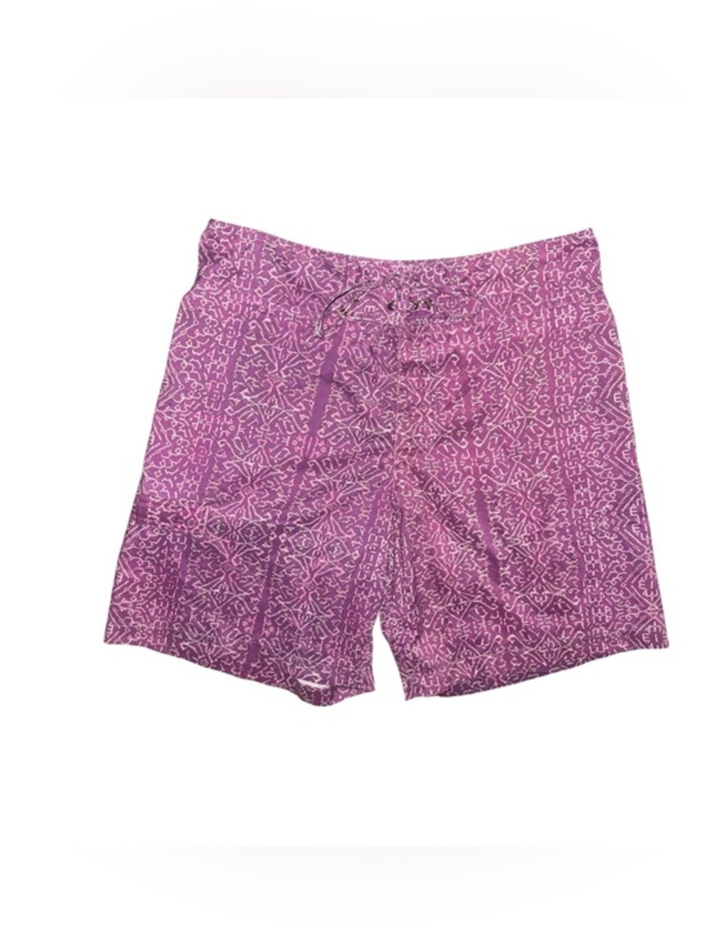 KADU MENS 32” Waist Patterned Drawstring Board Shorts 21” Inseam Beach Swimwear